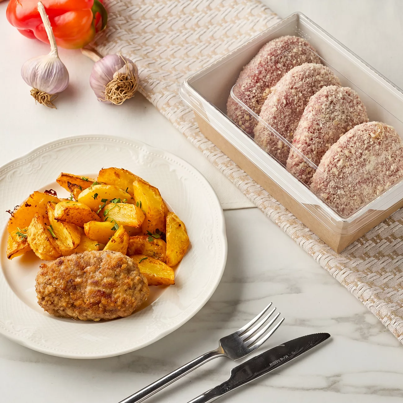 Зразы мясные с сыром и яйцом пф 4шт/380 г