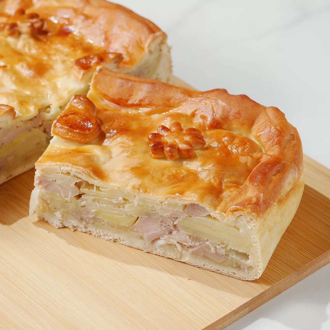 Пирог с курицей и картофелем